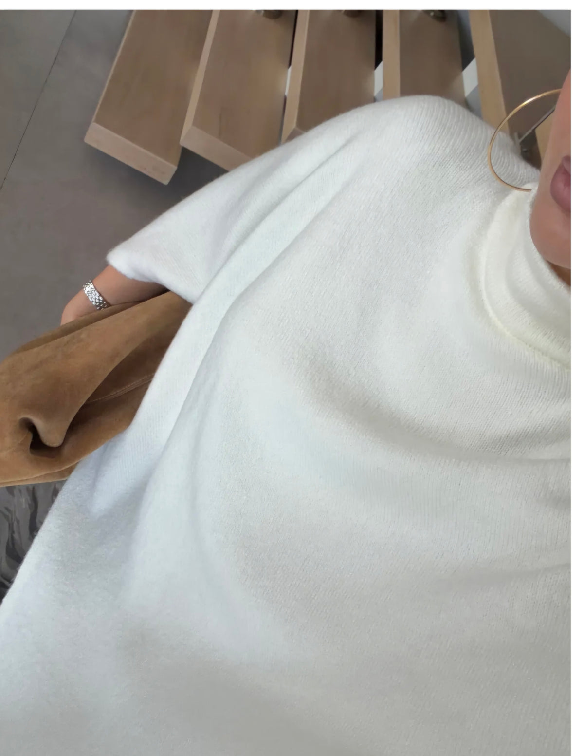 Zermatt Asymmetric Knit Poncho