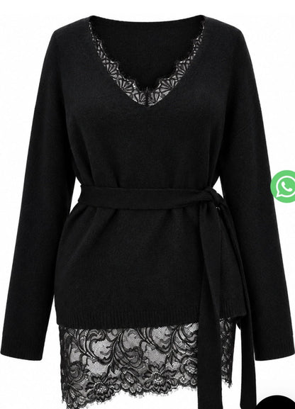 Florence Lace Knit Top