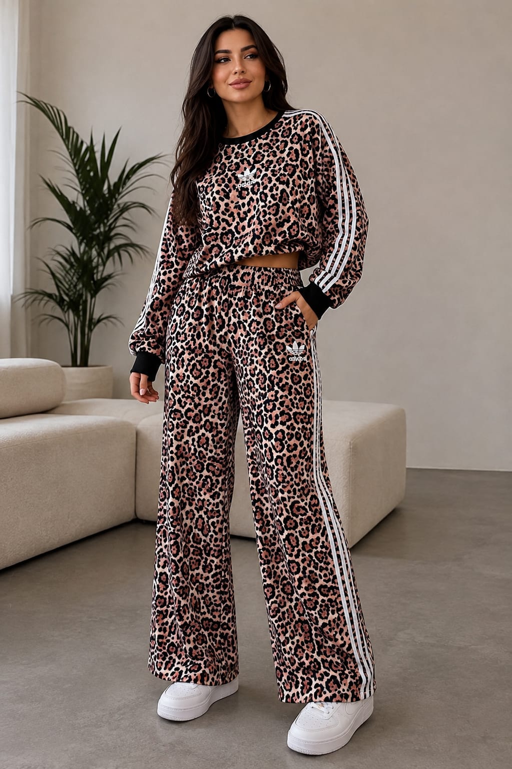 Leopard Print Oversized Set