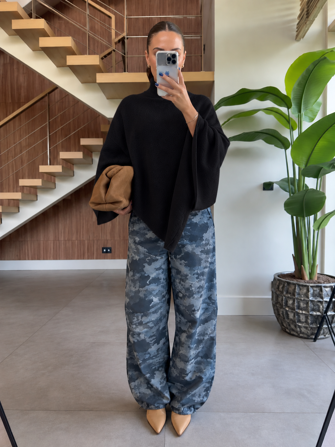 Zermatt Asymmetric Knit Poncho