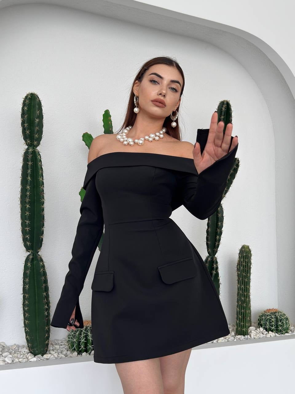 Milano off shoulder dress