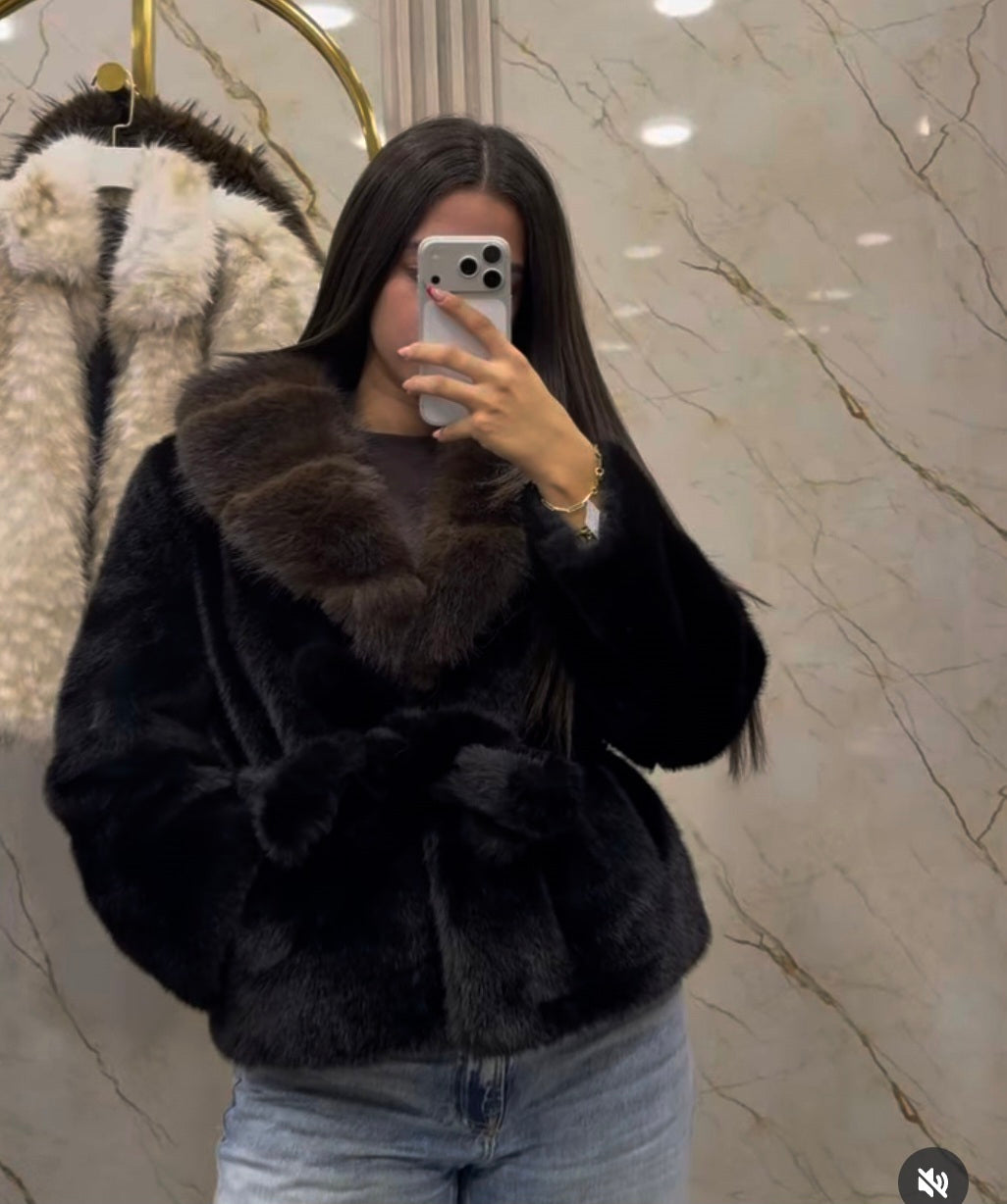 Aspen Noir fur jacket