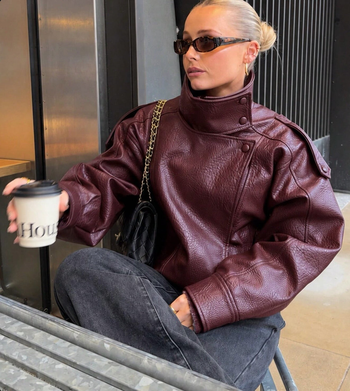 Bordeaux Moto Jacket