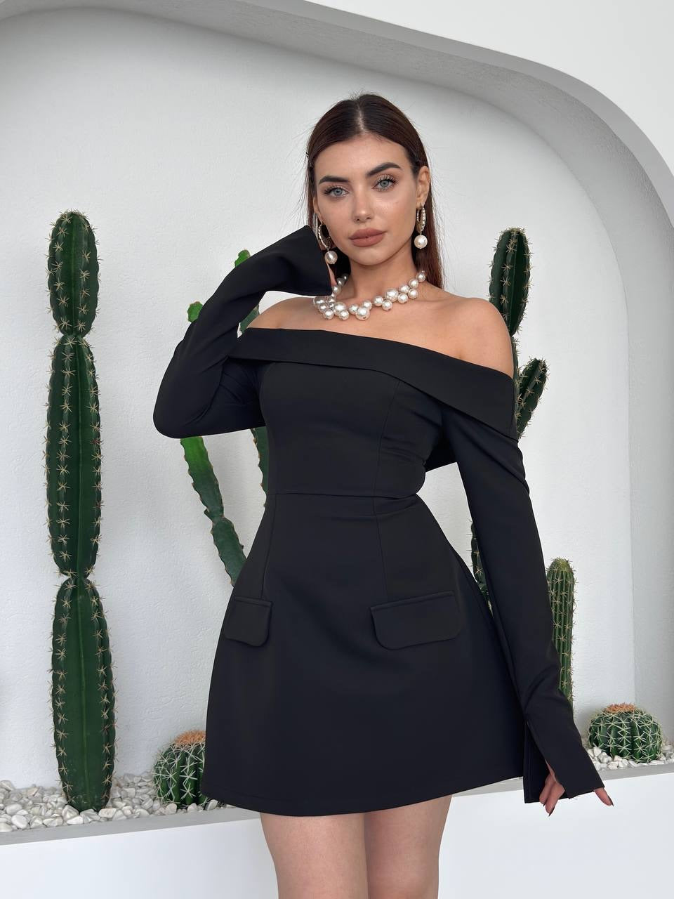 Milano off shoulder dress