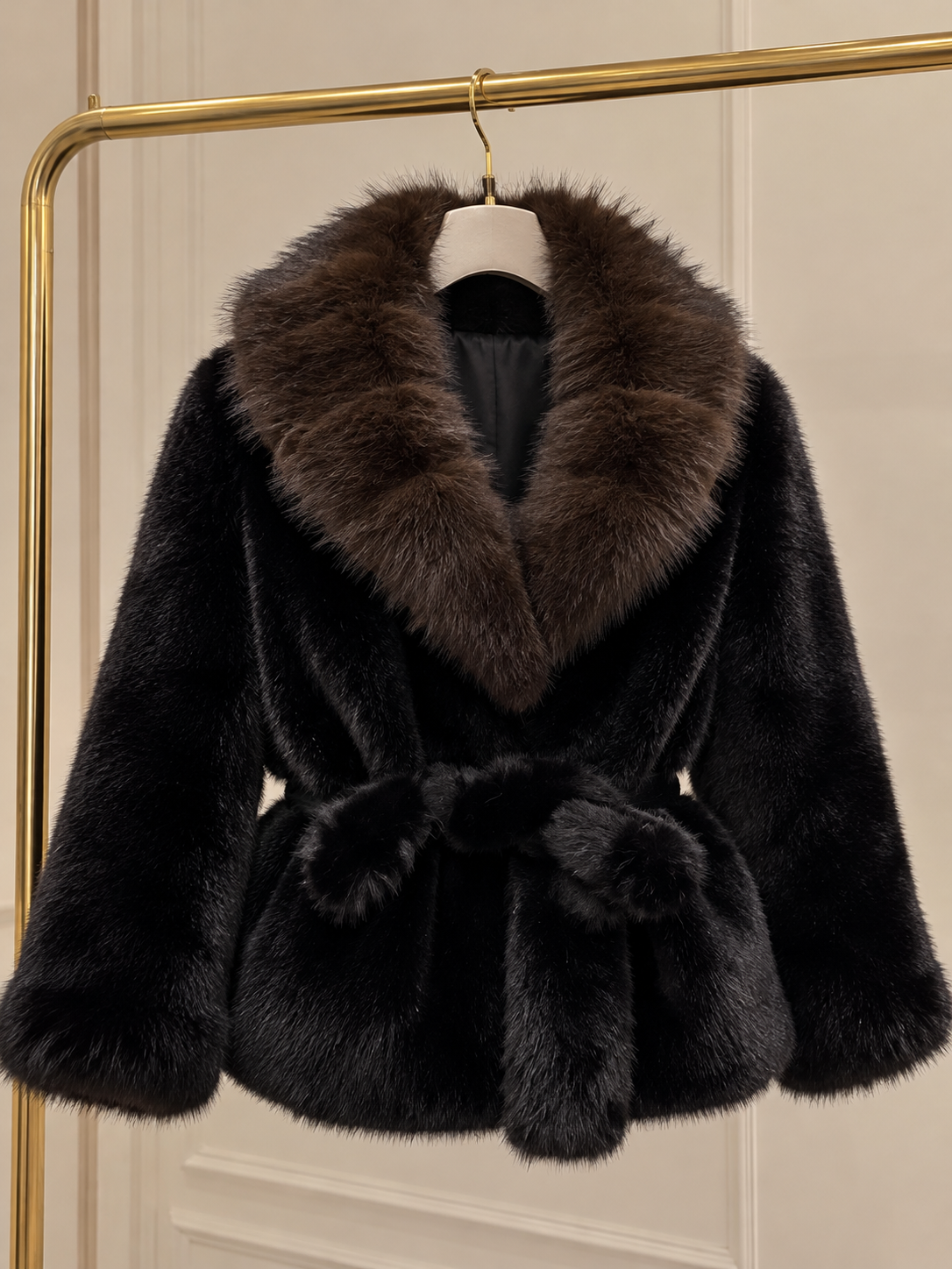 Aspen Noir fur jacket