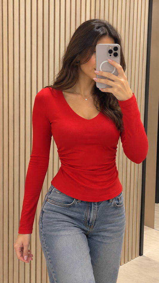 Sloane Ruched  padded Top